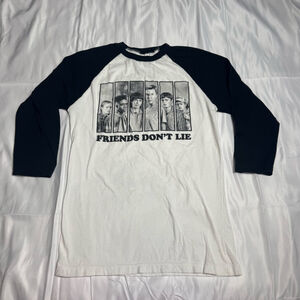 Men's Netflix Stranger Things Long Sleeve Tee XS White/Black